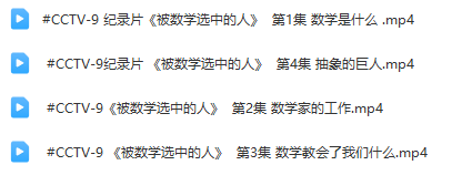 央視紀錄片《被數學選中的人》全集網盤下載